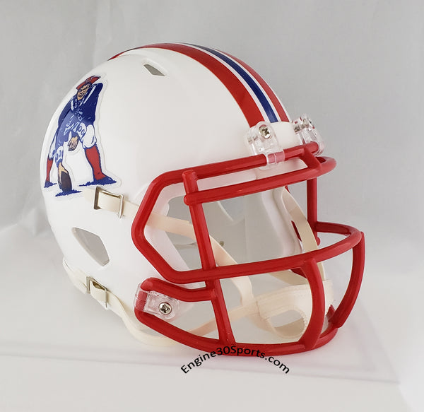 New England Patriots 1990-1992 Throwback Riddell Speed Mini Helmet –  Engine30Sports