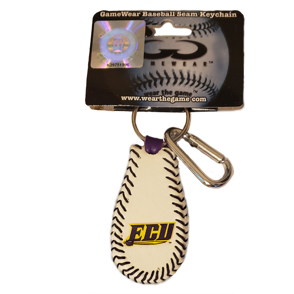 East Carolina Pirates Classic Baseball Keychain