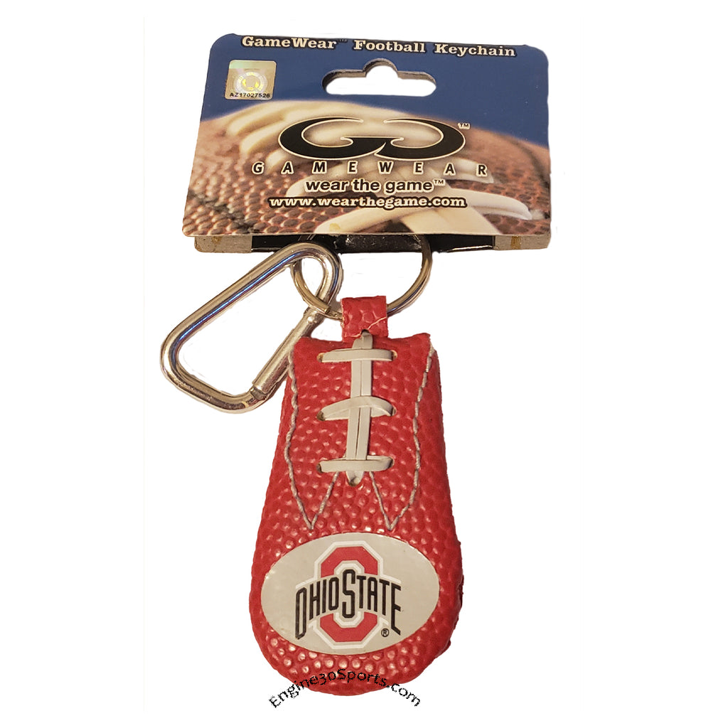 Ohio State Buckeyes Team Color Football Keychain