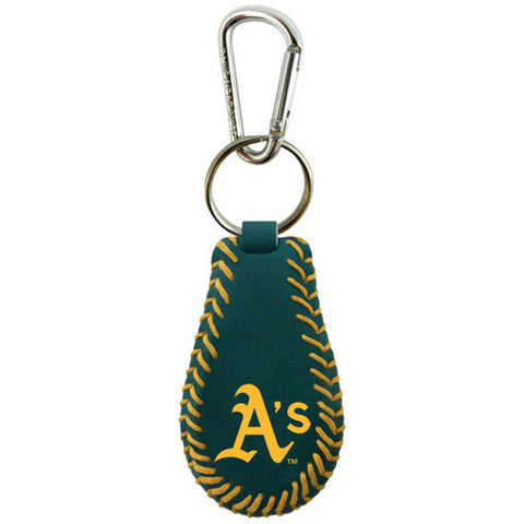 Oakland A's Team Color Keychain