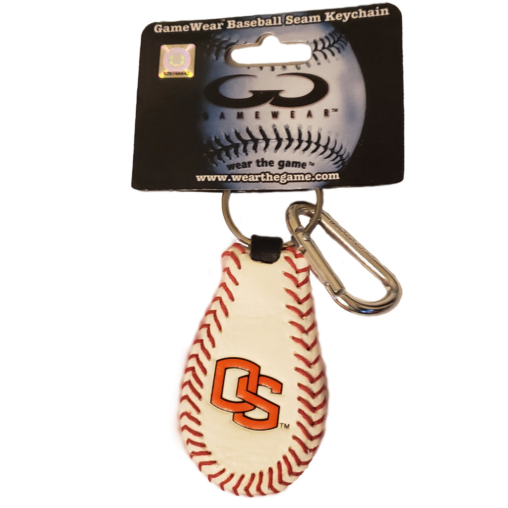 Oregon State Beavers Classic Baseball Keychain - OS Logo