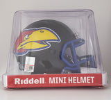 Kansas Jayhawks Riddell Speed Mini Helmet - Black Helmet